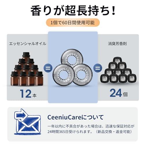 CEENIU 車 芳香剤 CF9取替え用 3種香りセット6ヶ月分 フランス産天然香料 CF9 カーフレグランス |  | 06