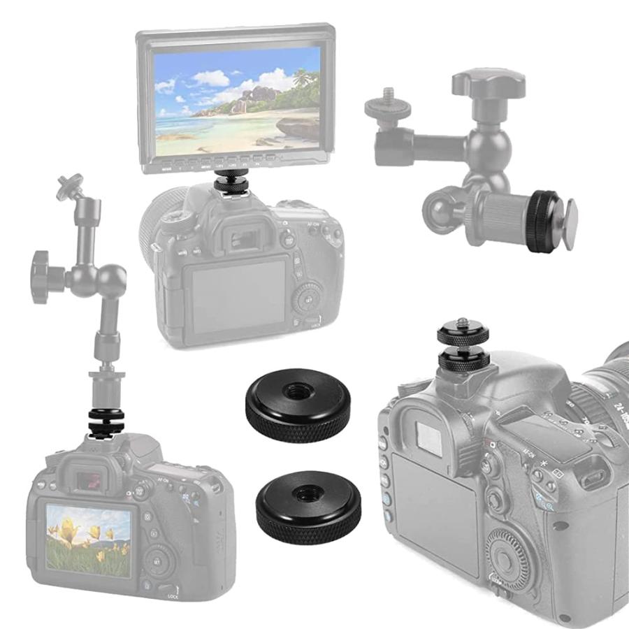 YFFSFDC 1/4止めメスネジ 2個入り 1/4 ロック ナット ネジアダプター カメラ 三脚用 耐久性あり 金属製 |  | 05