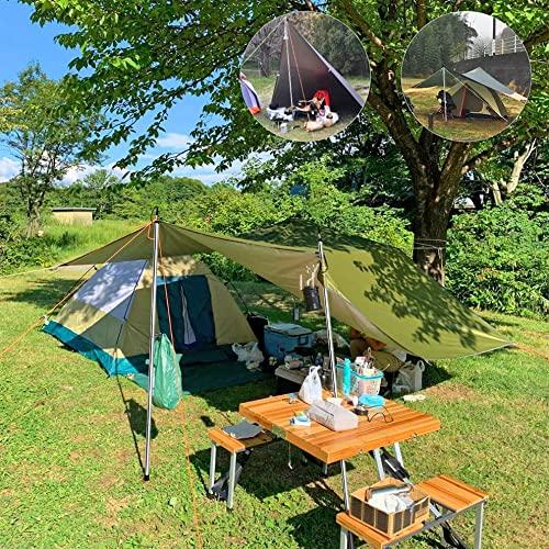 サンライクSANLIKE タープポール テントポール 全長約190cm ステンレス素材 テントの跳ね上げ用 分割式 コンパクト テントを支える |  | 06