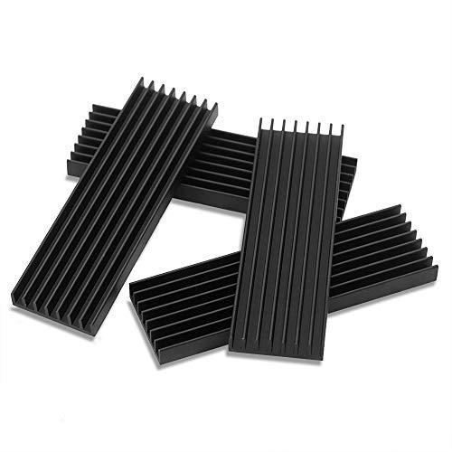 Tuloka 4個ヒートシンク 導熱接着シート4pcs付き 熱暴走対策 冷却ラジエーターフィンCPU ICチップ 回路基板 LEDアンプに適用 |  | 03