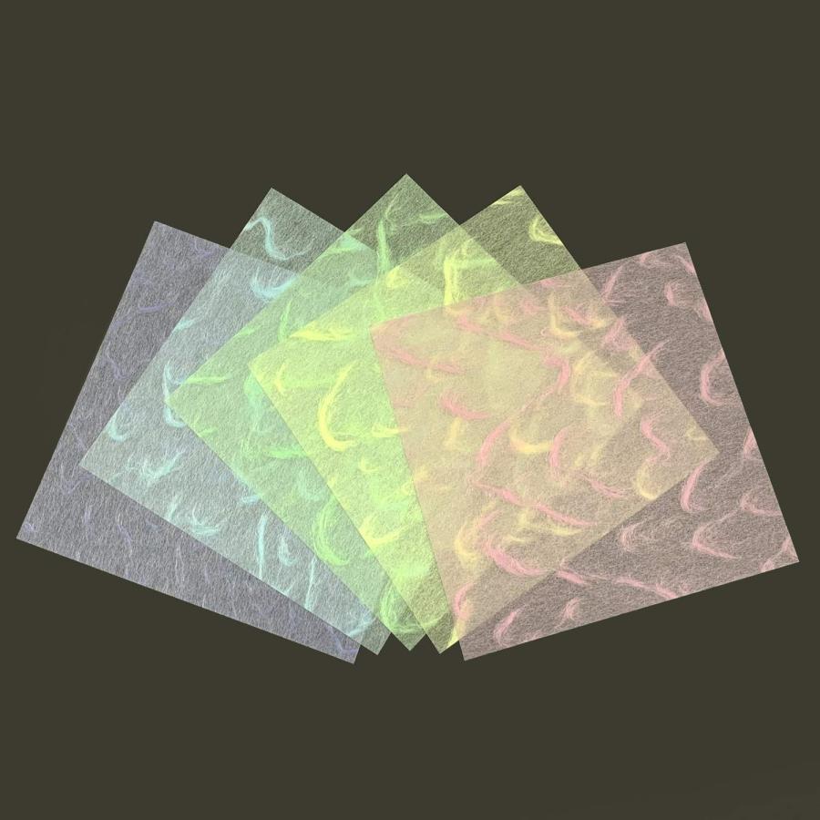 MOLZA 美の紙工房 いろどり和紙 折り紙 波楽はらく10枚×5色 計50枚入 150mm*150mm IS-150N |  | 01