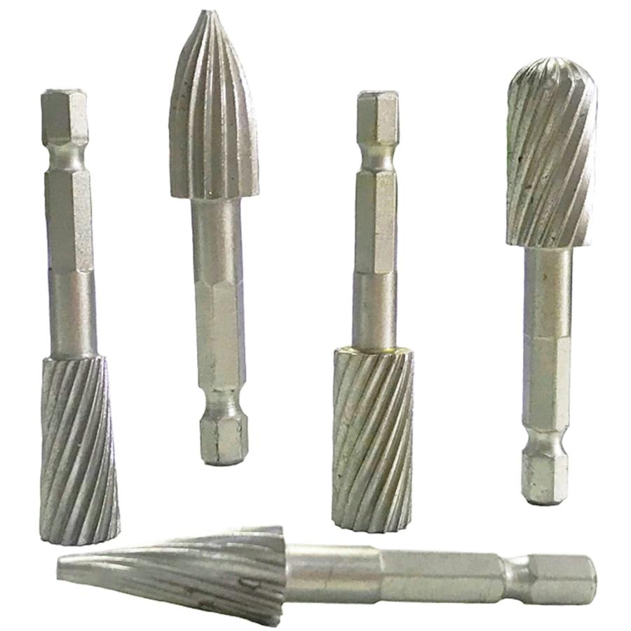 Bestgle超硬カッター 5本組ロータリーヤスリ超硬バー 超硬ドリルビット用切削 研磨用 タングステンバー リューター ビット ドリル カッタ |  | 05