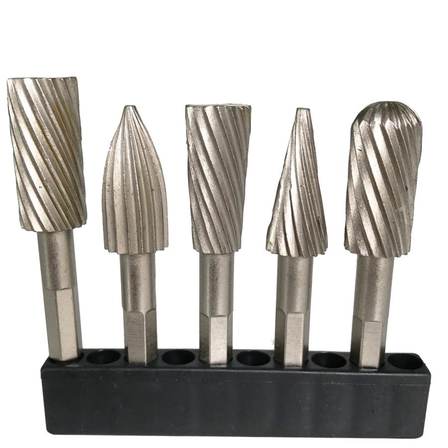 Bestgle超硬カッター 5本組ロータリーヤスリ超硬バー 超硬ドリルビット用切削 研磨用 タングステンバー リューター ビット ドリル カッタ |  | 07