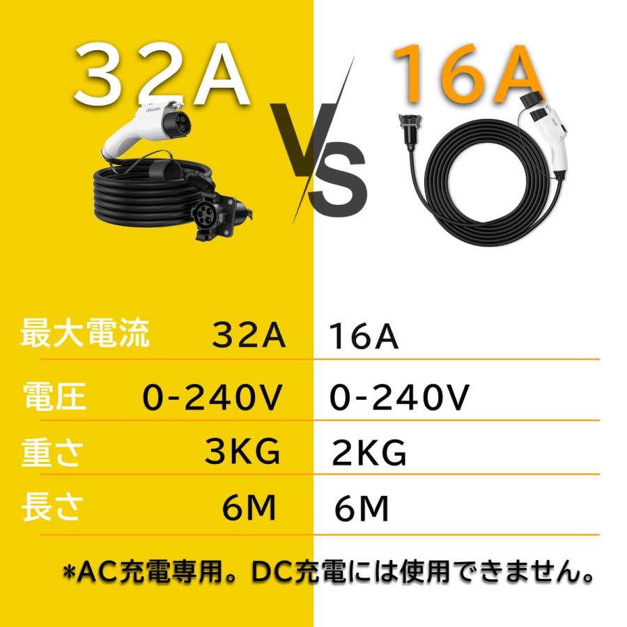 Qkcabo 32A 電気自動車充電器延長ケーブル Amazon.co.jp: Qkcabo 32A 電気自動車充電器延長ケーブル、100