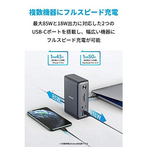 Anker ドッキングステーション 85W出力 4K対応 Anker PowerExpand 13-in-1 USB-C Dock ドッキングステーション