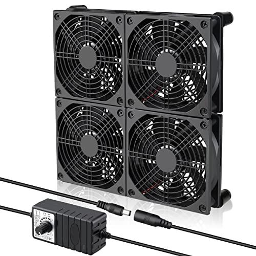 冷却ファン4台 冷却ファン4台 KN企画 KOSO 軽量強化クーリングファン（ブラック