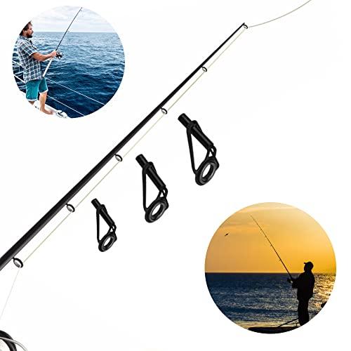 WMYCONGCONG 80個セット トップガイド ロッドガイド 内径1.8mm〜2.6mm 釣り竿穂先 釣り竿ガイド 先端 交換 修理キット |  | 04