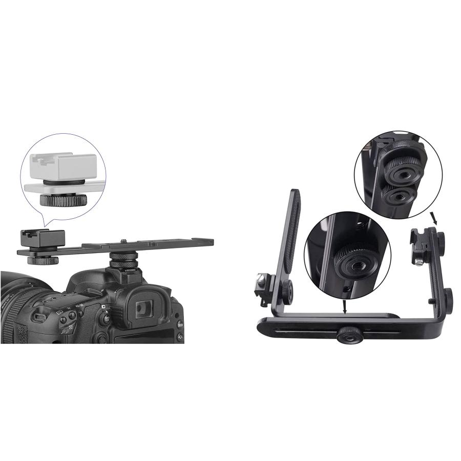 カメラネジ アダプター 連結ネジ アルミニウム合金 固定ネジ 1/4インチ 双L字 接続アダプター カメラスタンド 三脚 アーム プレート 雲台 |  | 02