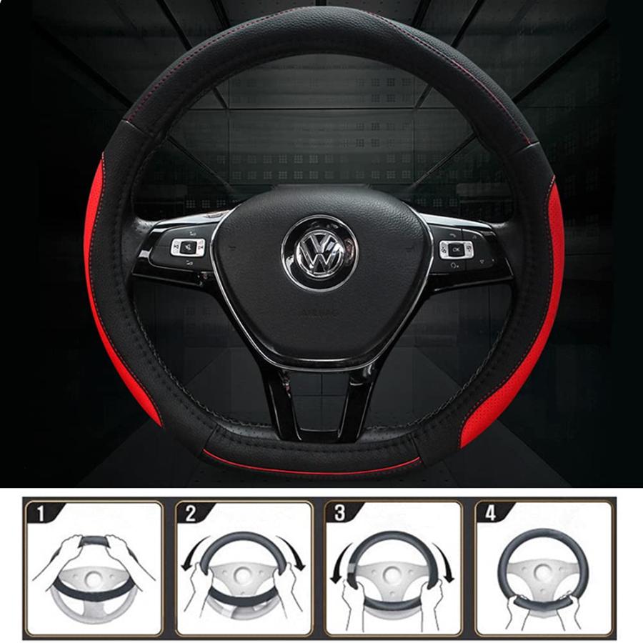 TATACLEA ハンドルカバー 軽自動車 乗用車 本革 O型 ステアリングカバー革 四季汎用 通気性いい おしゃれ 握り 感 握り 触感よく |  | 05