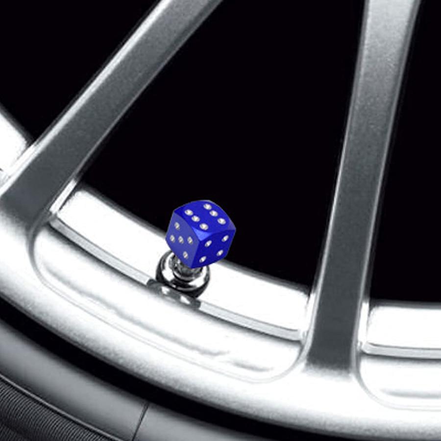 BOROLA 新型 サイコロ アルミ 削り出し エアバルブキャップ タイヤ アルミニウム アルマイト 腐食 防止 自動車用 バイク用 5個セット |  | 04