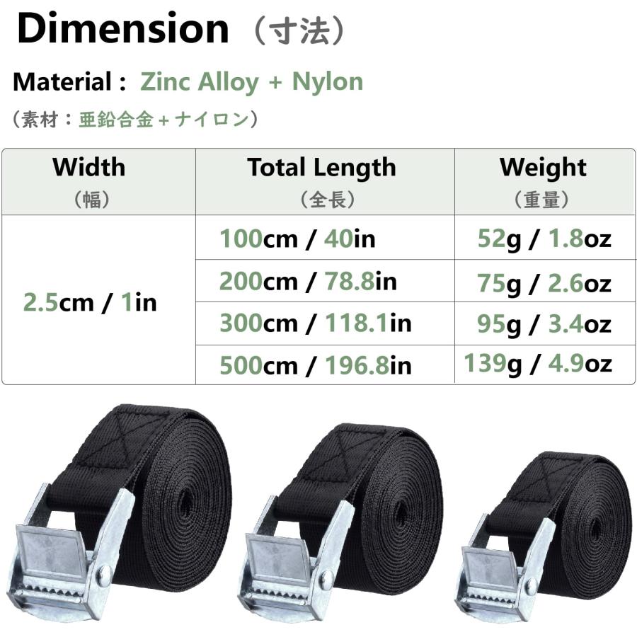 JEELAD 荷締めベルト 荷造りベルト 固定ベルト 結束バンド 幅25mm バンド 梱包 ベルト 固定バンド 多用途 自動車ベルト バイクベル |  | 01