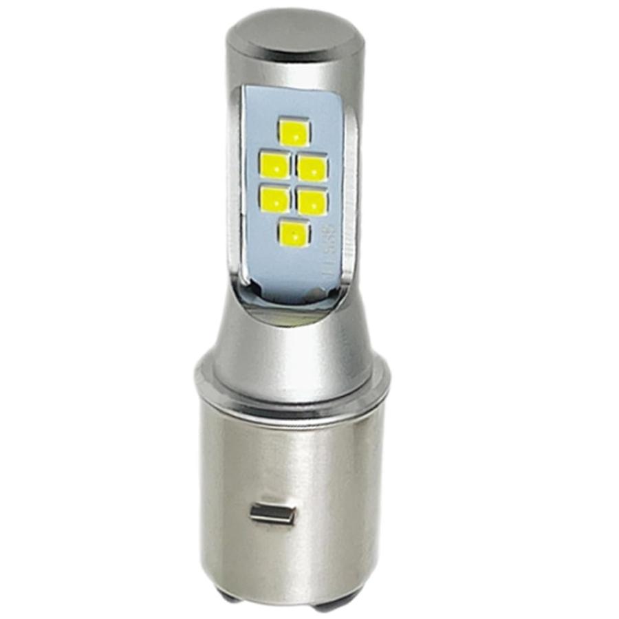 BA20D H4BS バイク用LEDヘッドライト HI/LO切替 二輪車前照灯用 高輝度 12連3535素子チップ搭載 ホワイト 1個入り | 
