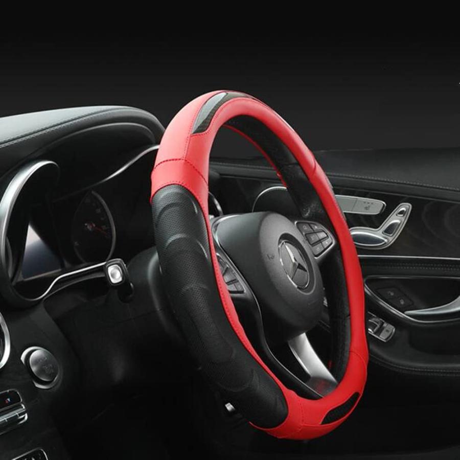 SEKIDAR ハンドルカバー 軽自動車 車用 ステアイングカバー O型 38cm カーアクセサリ 3Dグリップ 汚れ&滑り防止 四季汎用 通気 |  | 06