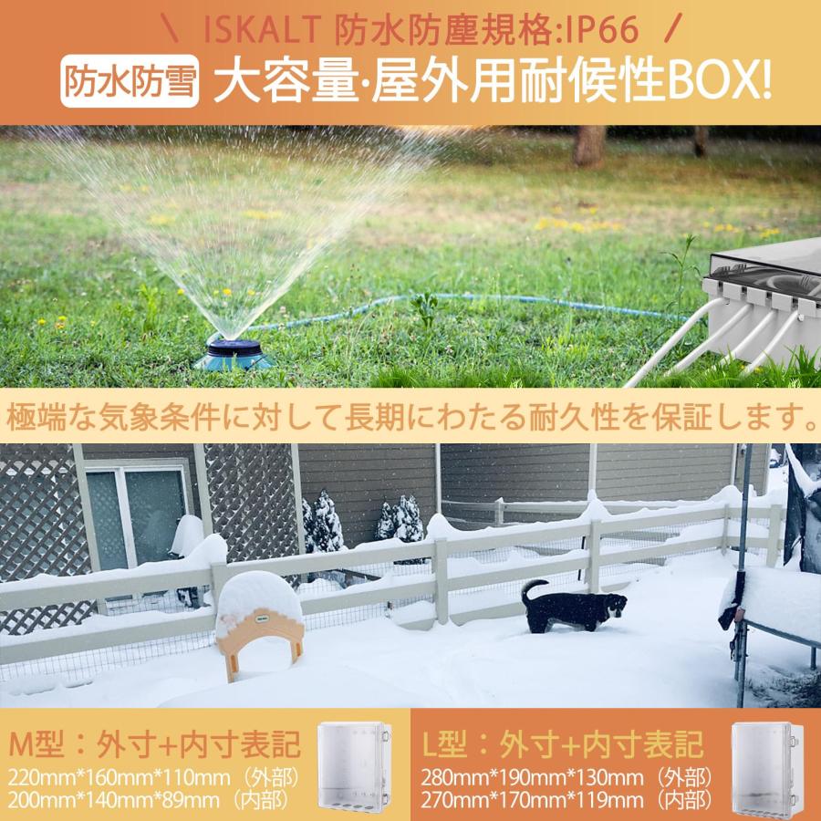 ISKALT 電気ボックス コンセントボックス ABS 防塵防水IP66 耐候 ISKALT 電気ボックス コンセントボックス ABS 防塵防水IP66 耐候