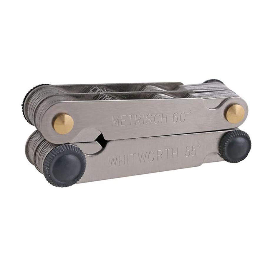 MEDUSHASHA ピッチゲージ ステンレス製 ネジピッチゲージ 携帯しやすい 耐久性 実用性 メトリック 60° 24枚 測量ツール |  | 02