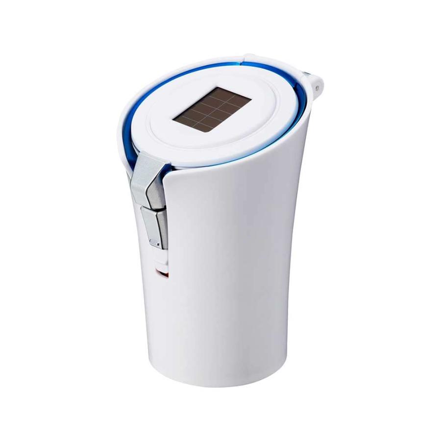 星光産業EXEA 車内用品 灰皿 エクセア ソーラーライトアッシュ ホワイト ED-236 ドリンクホルダー型 灰すて簡単 LED付き | 