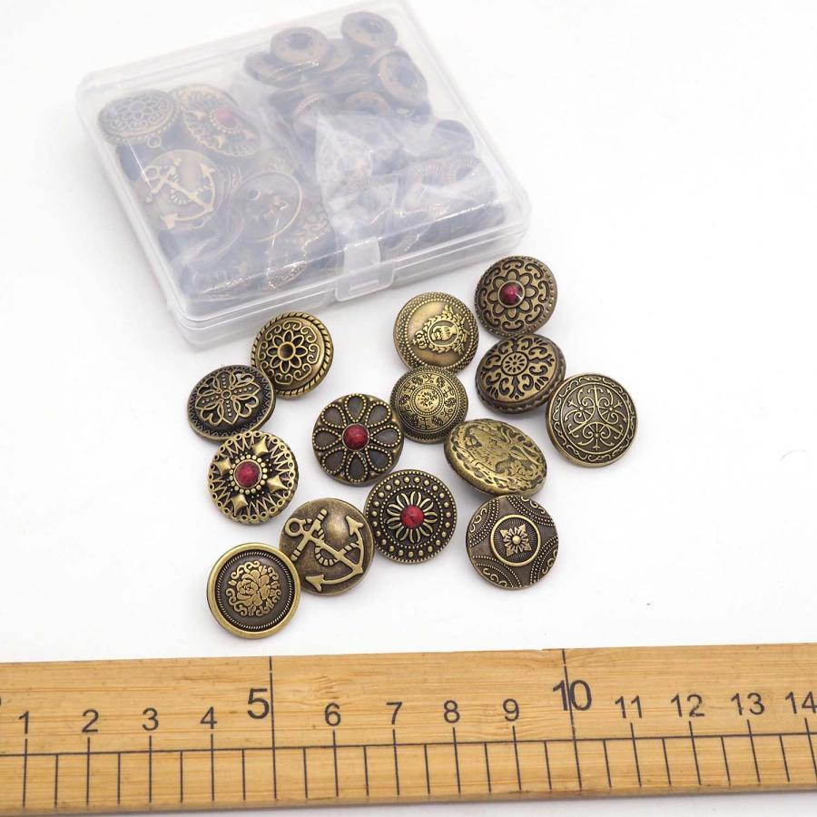 sempiterno コンチョ ボタン 14個セット 飾りバネホック