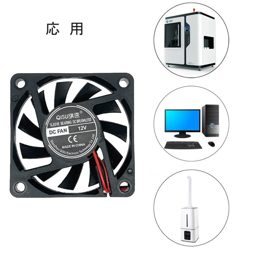 【AIRCRAFT2024年製】 冷却ファン 2個セット PENGLIN 冷却ファン 2個 6010 12V スリーブベアリング ファン 3D