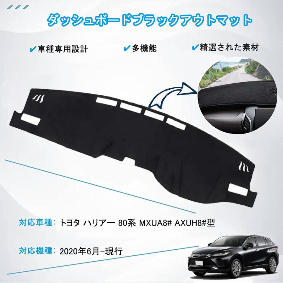 ハリアー 80系ダッシュボードマッ ハリアー ダッシュボードマット 80系 ハリアー 80 ダッシュボード 2020年6月-現行 車種専用設計 |  | 02