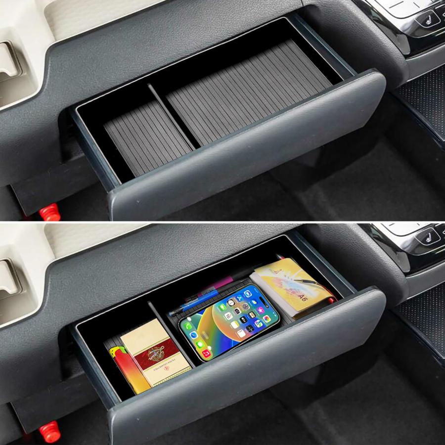 Fucaten センターロアボックストレイ 適合 三菱 デリカミニ/eKワゴン/eKスペース 日産 デイズ/ルーク 車ゴミ箱 内装パーツ 収納 |  | 06