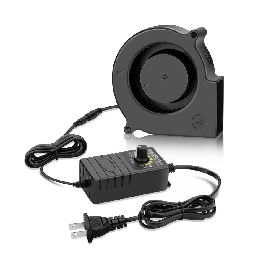 GDSTIME 75mm x 30mm DC 12V換気扇 冷却ファン 遠心ファン シロッコ