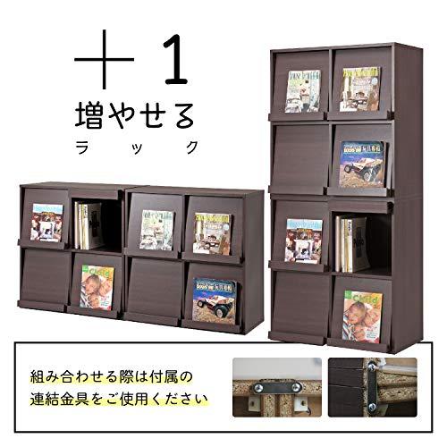 不二貿易 ディスプレイラック 本棚 幅80×奥行46.5×高さ85cm ホワイト 4