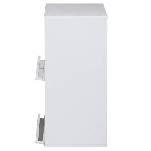 サイドシェルフ 不二貿易 ディスプレイラック 本棚 幅80×奥行46.5×高さ85cm ホワイト 4