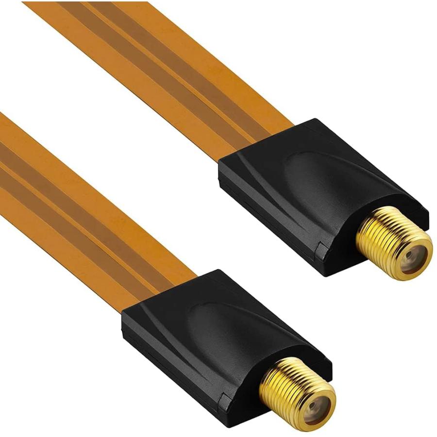 YFFSFDC フラット アンテナ ケーブル アンテナケーブル テレビ用ケーブル 同軸フラットケーブル すき間ケーブル 隙間ケーブル 同軸ケーブ |  | 02