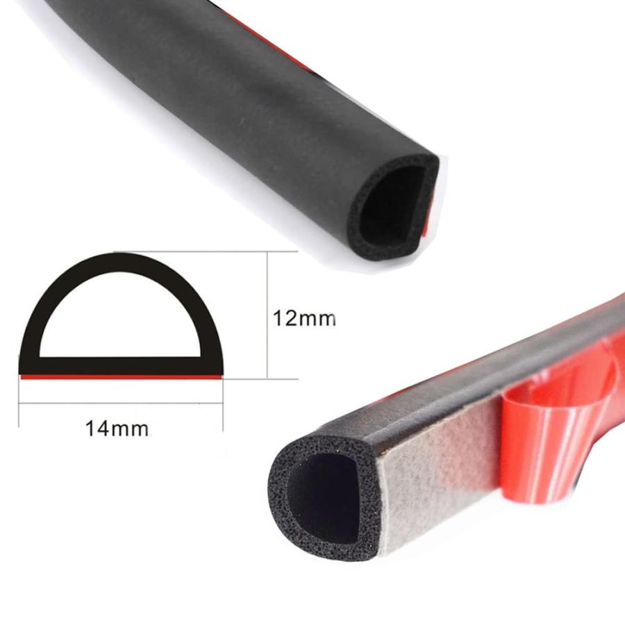 Innico 車用ドアモール 風切り音 防止テープ 風切り音遮断 気密性アップ 静音 防? アップグレードD型 大D |  | 01