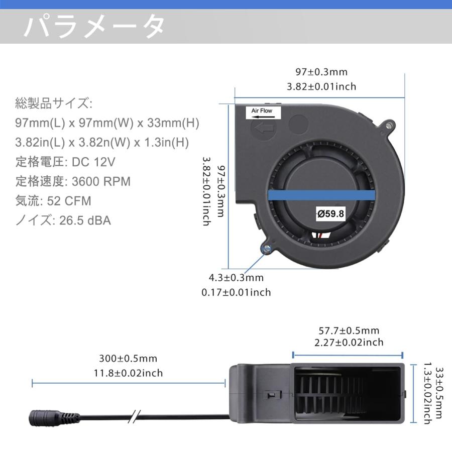 【ファン】速達 Amazon.co.jp: GDSTIME シロッコファン、75mm x 30mm DC 12V小型