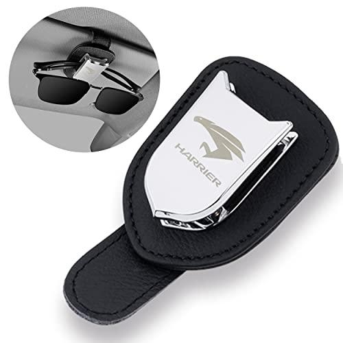ハリアー 用 メガネホルダー レザー サングラスクリップ カーサンバイザー 用 サングラス 眼鏡 チケット カード クリップ ホルダー メガネク | 
