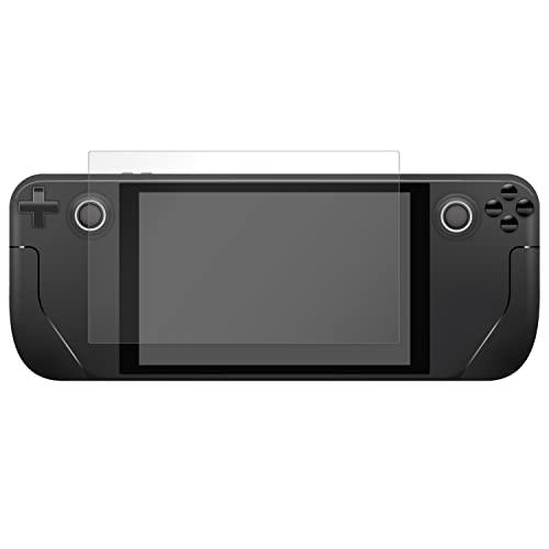 エレコム Steam Deck 用 フィルム ガラスフィルム 硬度10H 強化ガラス採用 指紋防止 エアーレス 光沢/スチームデック 対応 保護 | 