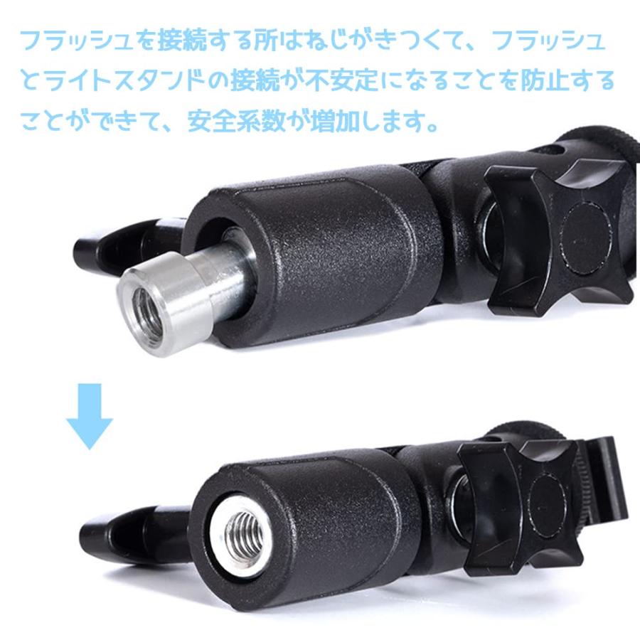 YFFSFDC カメラ ネジ 1/4?3/8インチ カメラネジ変換 20点セット ダブルヘッド スピゴット ライトスタンド 三脚 一脚 一眼レフ |  | 04