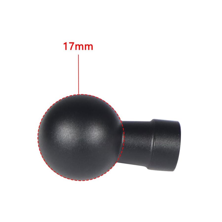 NovelGoal アルミニウム 17mm ボールヘッドマウント 1/4インチ スクリュー オス/メス アダプター アクションカメラ 携帯電話ス |  | 03