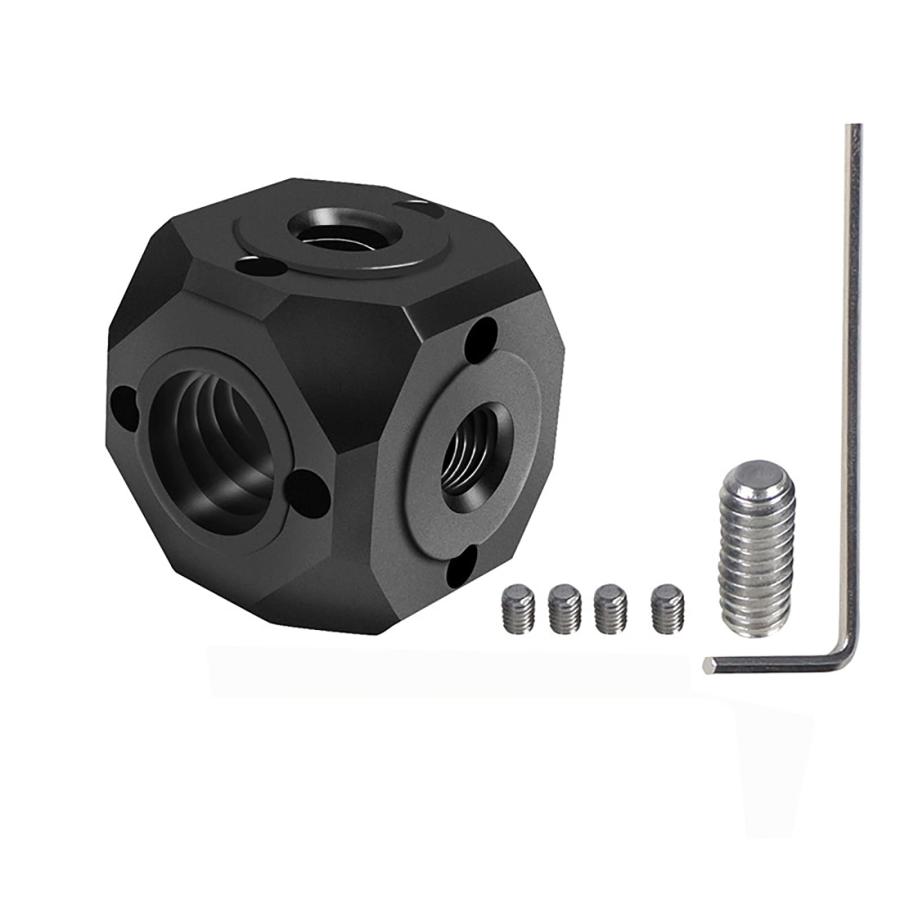 スタンドアダプター 1/4-20 ネジ穴 3/8ネジ穴 変換アダプター Arri規格アダプター 脱落防止 アルミ合金製 持ち運び便利 強い耐久性 |  | 07