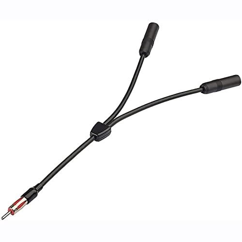 BINGFU 自動車カーアンテナスプリッター FM AMカーステレオラジオアンテナアダプタースプリッターケーブル 車用アンテナ プラグ1オス2メ | 