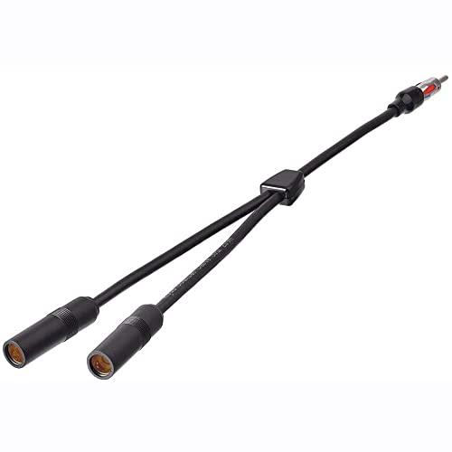 BINGFU 自動車カーアンテナスプリッター FM AMカーステレオラジオアンテナアダプタースプリッターケーブル 車用アンテナ プラグ1オス2メ |  | 02