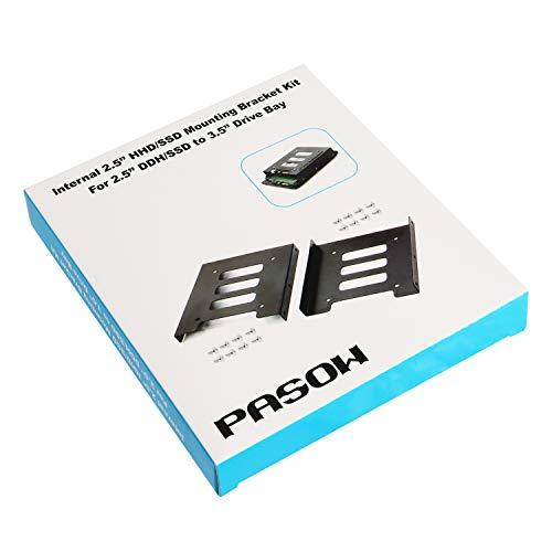Pasow2パック HDD/SSD用変換ブラケット 2.5 → 3.5変換マウンタ サイズ変換ブラケット 2.5インチHDD/SSD変換マウンタ |  | 06