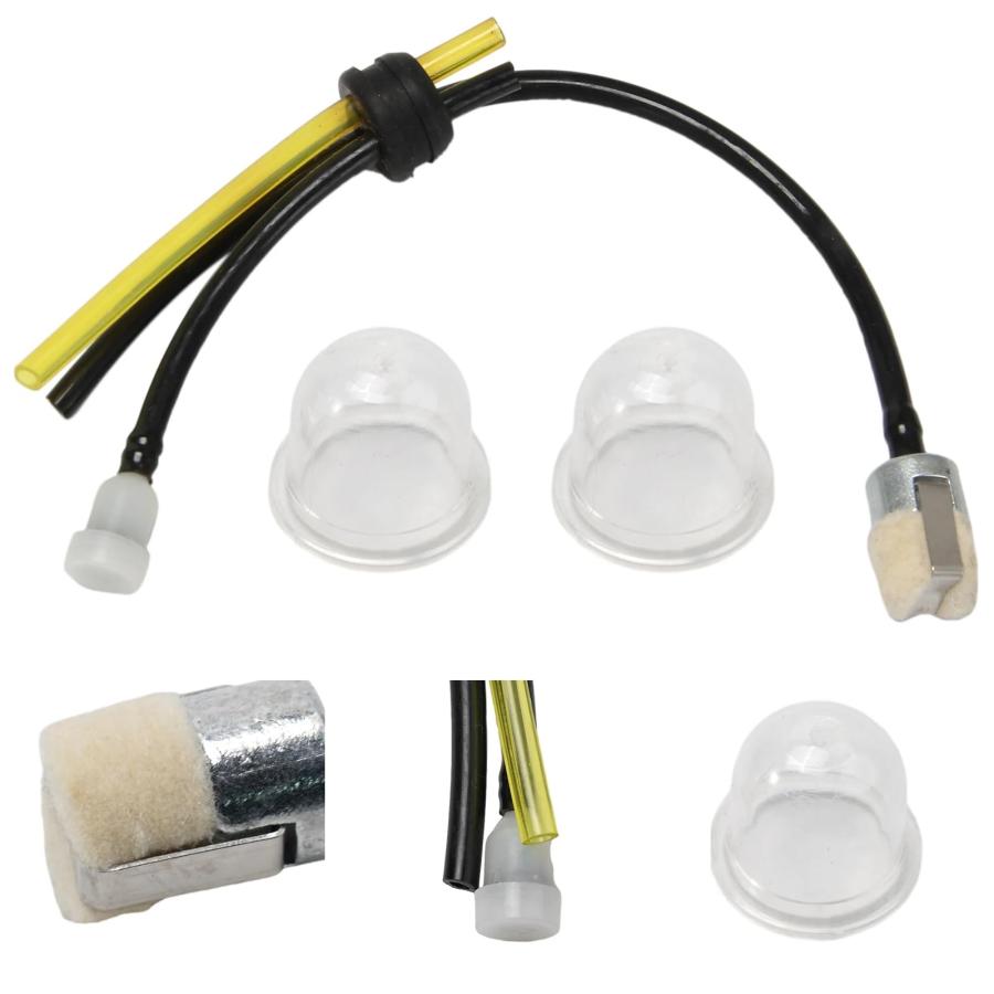 芝刈り機用フューエルライン交換セット | 耐久性と取り付けの簡便性 | メタル+プラスチック製 | ソフトで防錆 | 刈払機パーツ 刈 払機 の | 