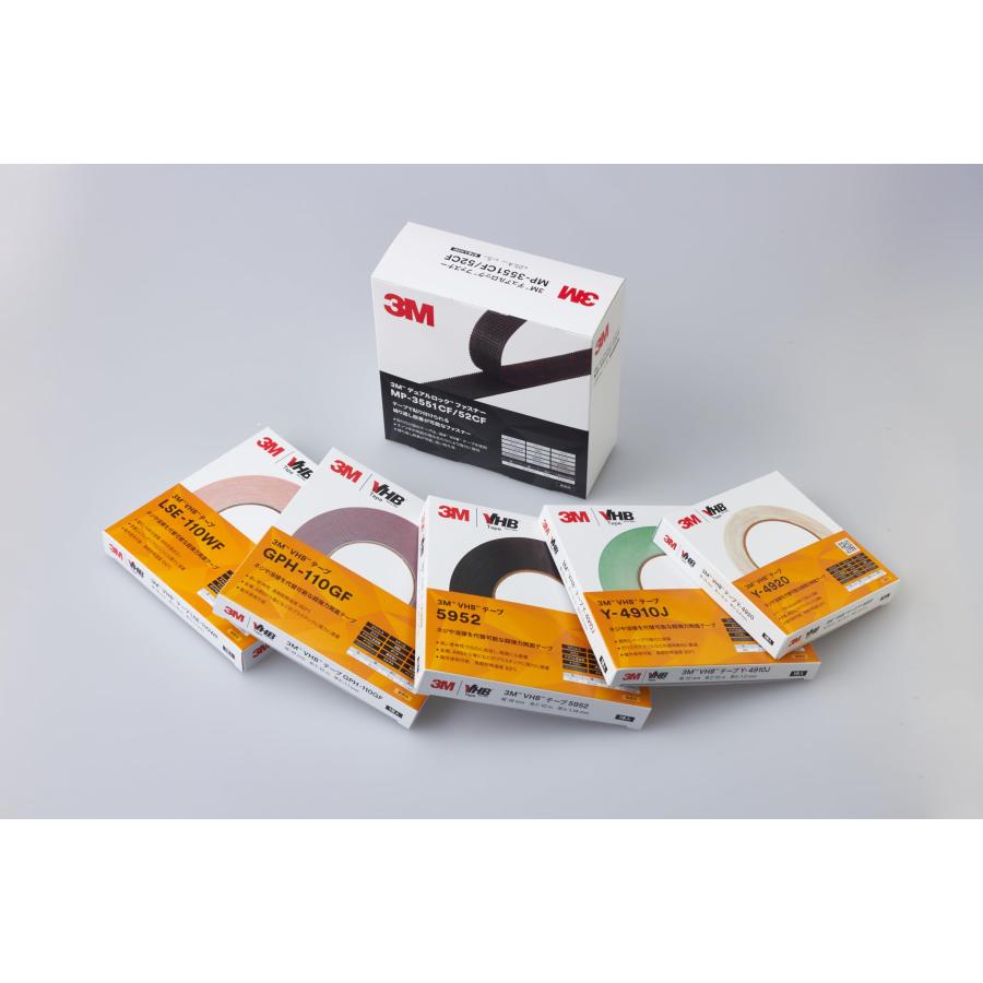 3M 屋内 屋外 高耐熱汎用 VHB テープ GPH-110GF グレー 12 mm x 10 m 1.1 mm厚 |  | 04