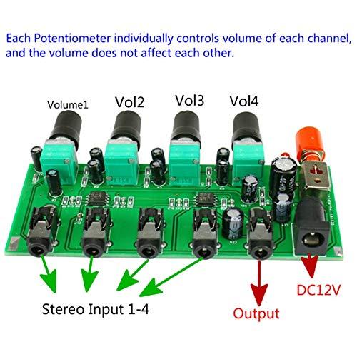 Dovhmoh 音声ミキサー オーディオミキサー オーディオスイッチャー オーディオセレクター ミキサー オーディオ ステレオミキサーサ ウンド |  | 01