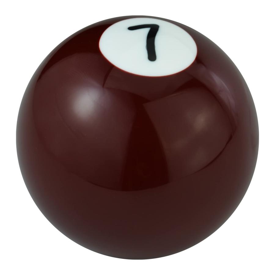 Abfer シフトノブ No。7ビリヤードボール型カーシフトレバーハンドルヘッド 自動マニュアル車用ユニバーサル褐 |  | 04