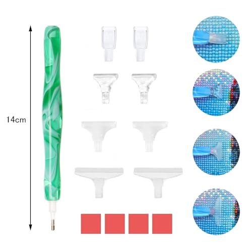 BTtime ダイヤモンドペインティングペン 2本セット 樹脂 ダイヤモンド塗装工具 ダイヤモンドペインティングツール 多機能 DIY 刺繍ダイ |  | 01