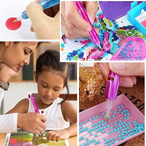 BTtime ダイヤモンドペインティングペン 2本セット 樹脂 ダイヤモンド塗装工具 ダイヤモンドペインティングツール 多機能 DIY 刺繍ダイ |  | 05