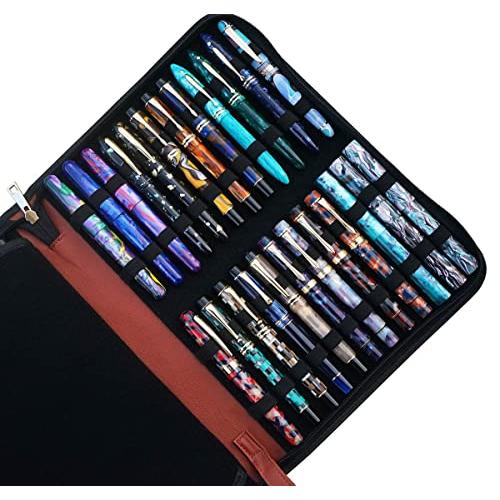 万年筆ケース 48 本 大容量 コーヒー PU レザー ケース 万年筆 ケース 収納 |  | 03