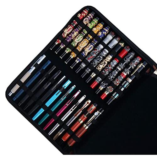 万年筆ケース 48 本 大容量 コーヒー PU レザー ケース 万年筆 ケース 収納 |  | 07