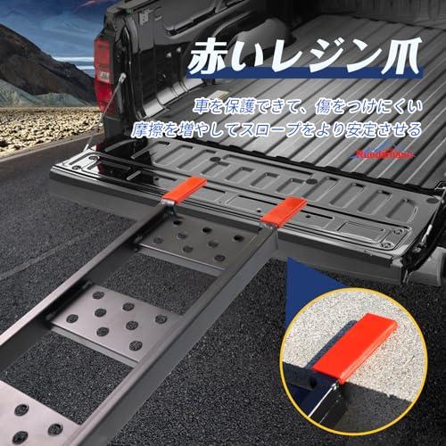 Ruedamann バイク スロープ 長さ211cm 幅23cm ラダーレール 耐荷重440kg スチール製 ラダーレール バイク 折り畳み式 |  | 03