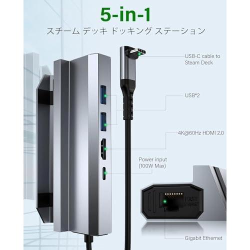 Steam deck用ドック 5-in-1 Steam Deckドッキングステーション、Deckのドッキング 、Steam Deck Dock |  | 06