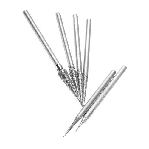 6本セット ダイヤモンド コーティング 研磨針 ドリルビット ネイルヘッド 研削工具 2.35mm |  | 03