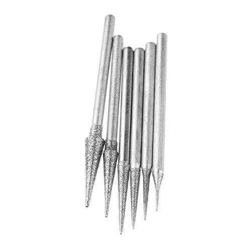 6本セット ダイヤモンド コーティング 研磨針 ドリルビット ネイルヘッド 研削工具 2.35mm |  | 05